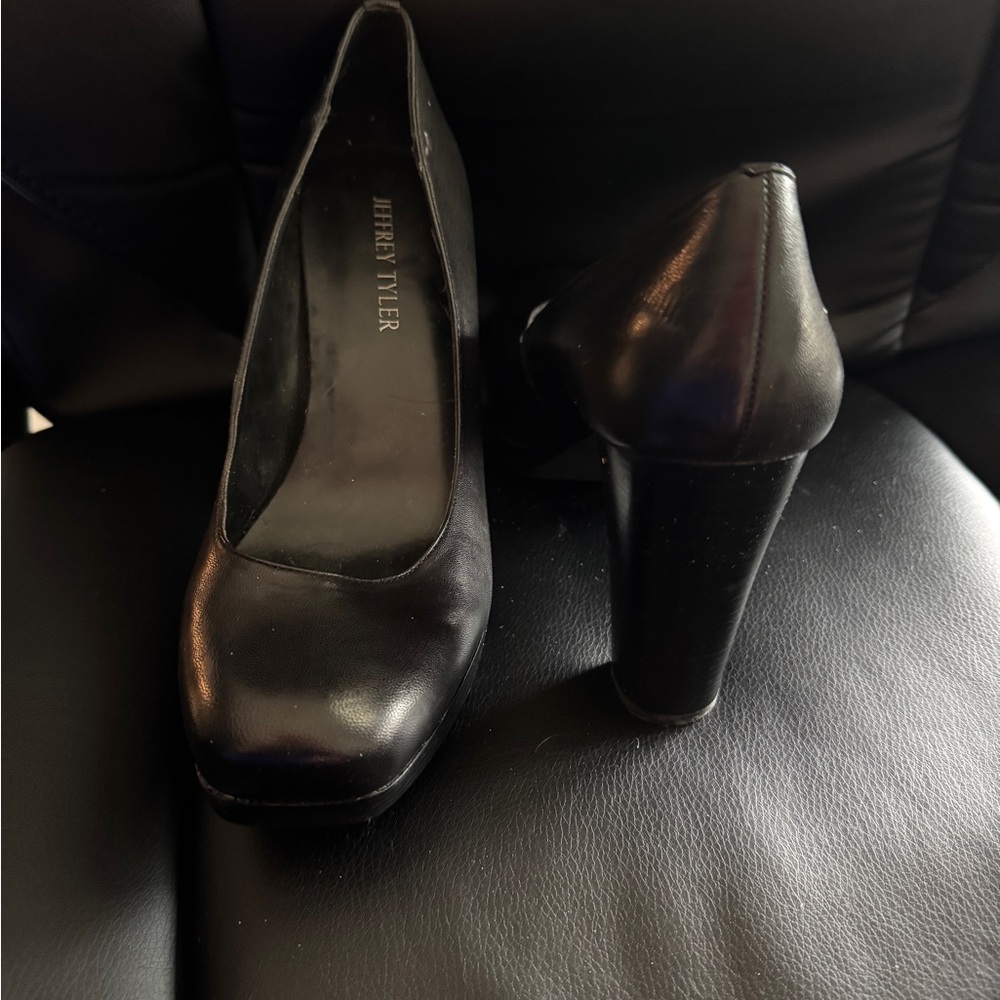 Jeffrey Tyler Black Platform Heels